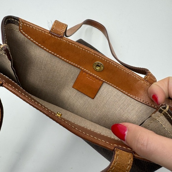 Celine Macadam Tote Bag – Vintage Monogram Canvas Cabas with Leather Trim - Picture 10 of 10